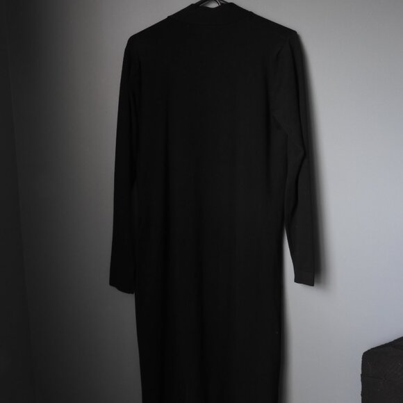 Premise Black Long Cardigan Sweater w/Pockets - Size Medium - Picture 7 of 7